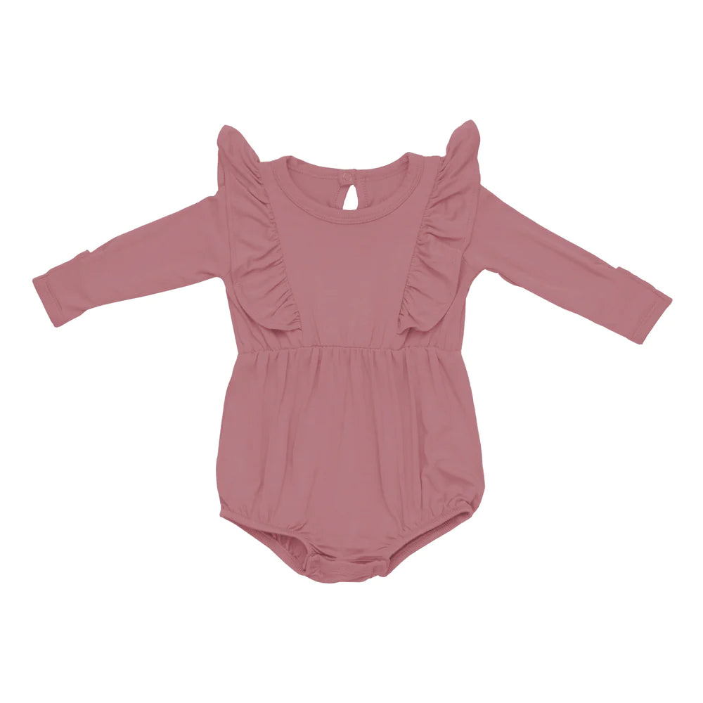 Kyte Baby Long Sleeve Bubble Romper - Dusty Rose Kyte Baby Long Sleeve Bubble Romper - Dusty Rose