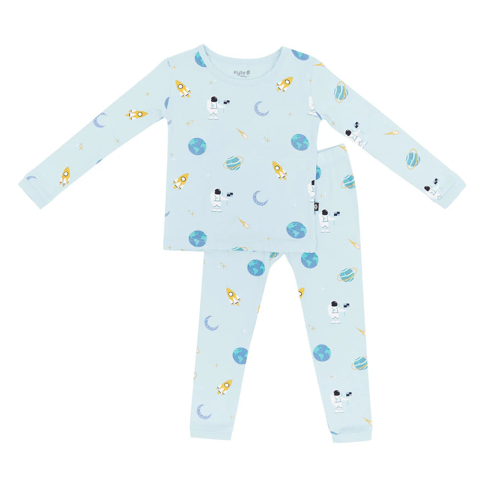 Kyte Baby Long Sleeve Pajama Set - Ice Space Kyte Baby Long Sleeve Pajama Set - Ice Space