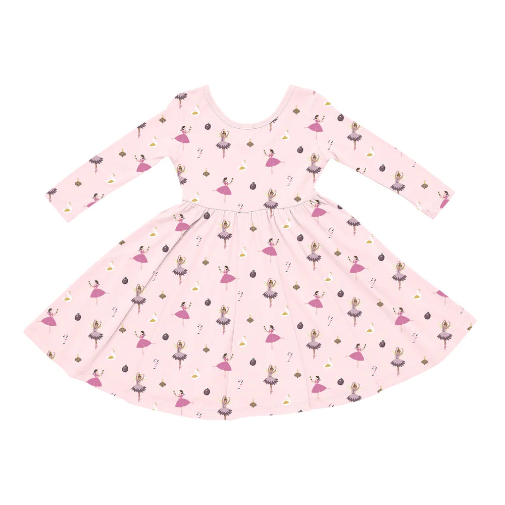 Kyte Baby Twirl Dress - Blush Rabbit Kyte Baby Twirl Dress - Blush Rabbit