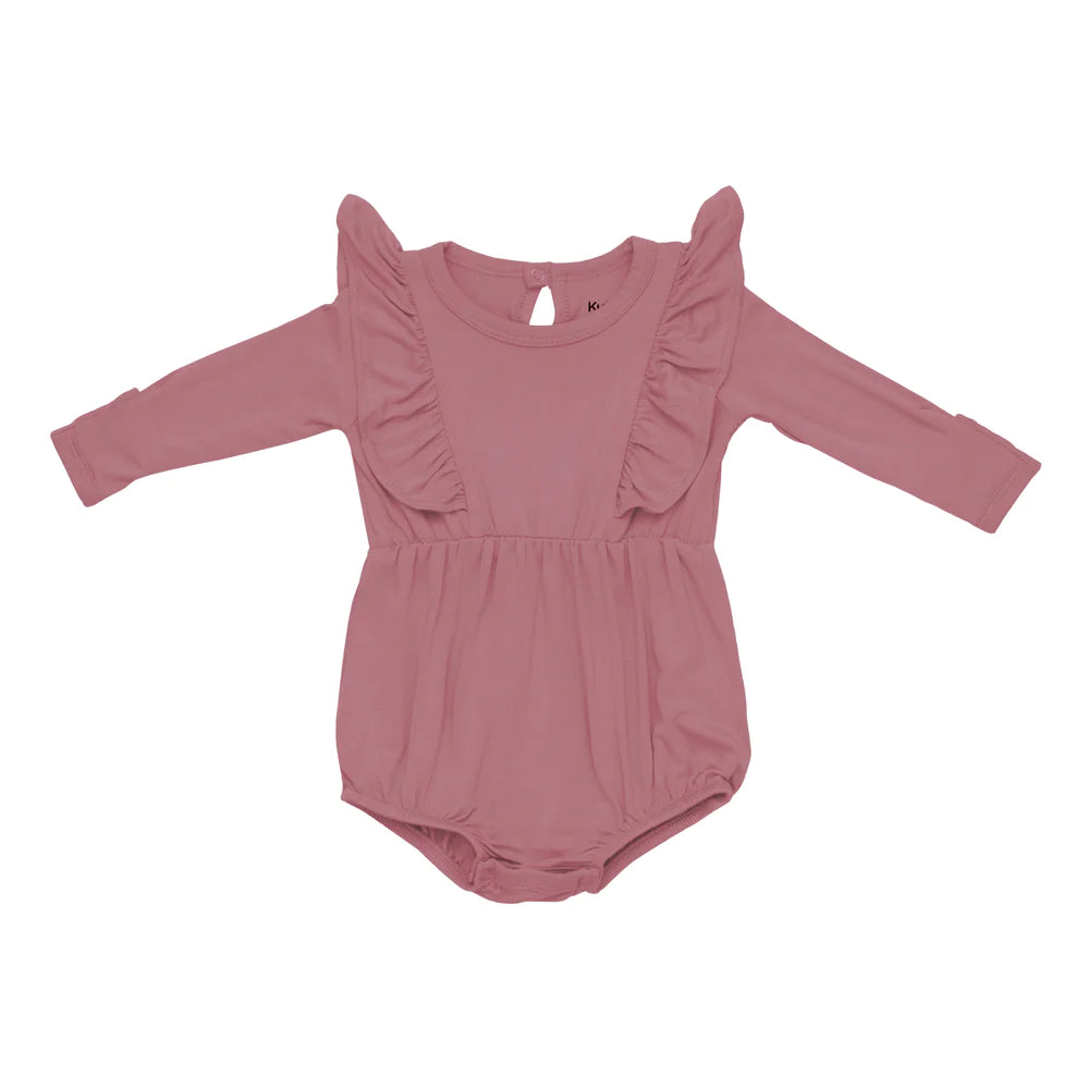 Kyte Baby Long Sleeve Bubble Romper - Dusty Rose Kyte Baby Long Sleeve Bubble Romper - Dusty Rose
