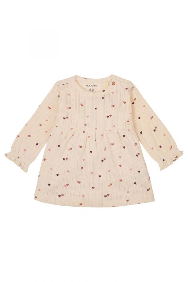 Noppies Long Sleeve Dress Fretin - Buttercream Noppies Long Sleeve Dress Fretin - Buttercream