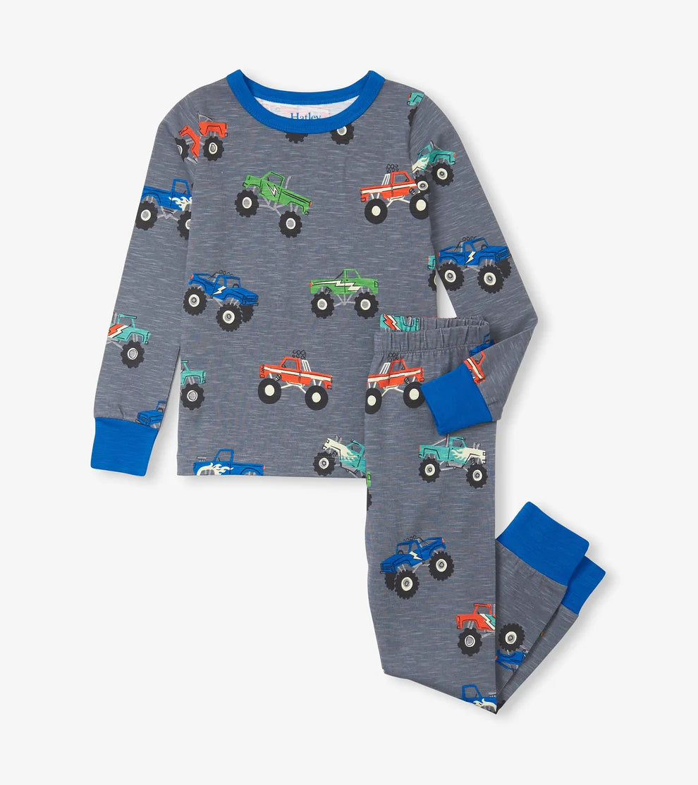 Monster truck pajamas 4t hotsell
