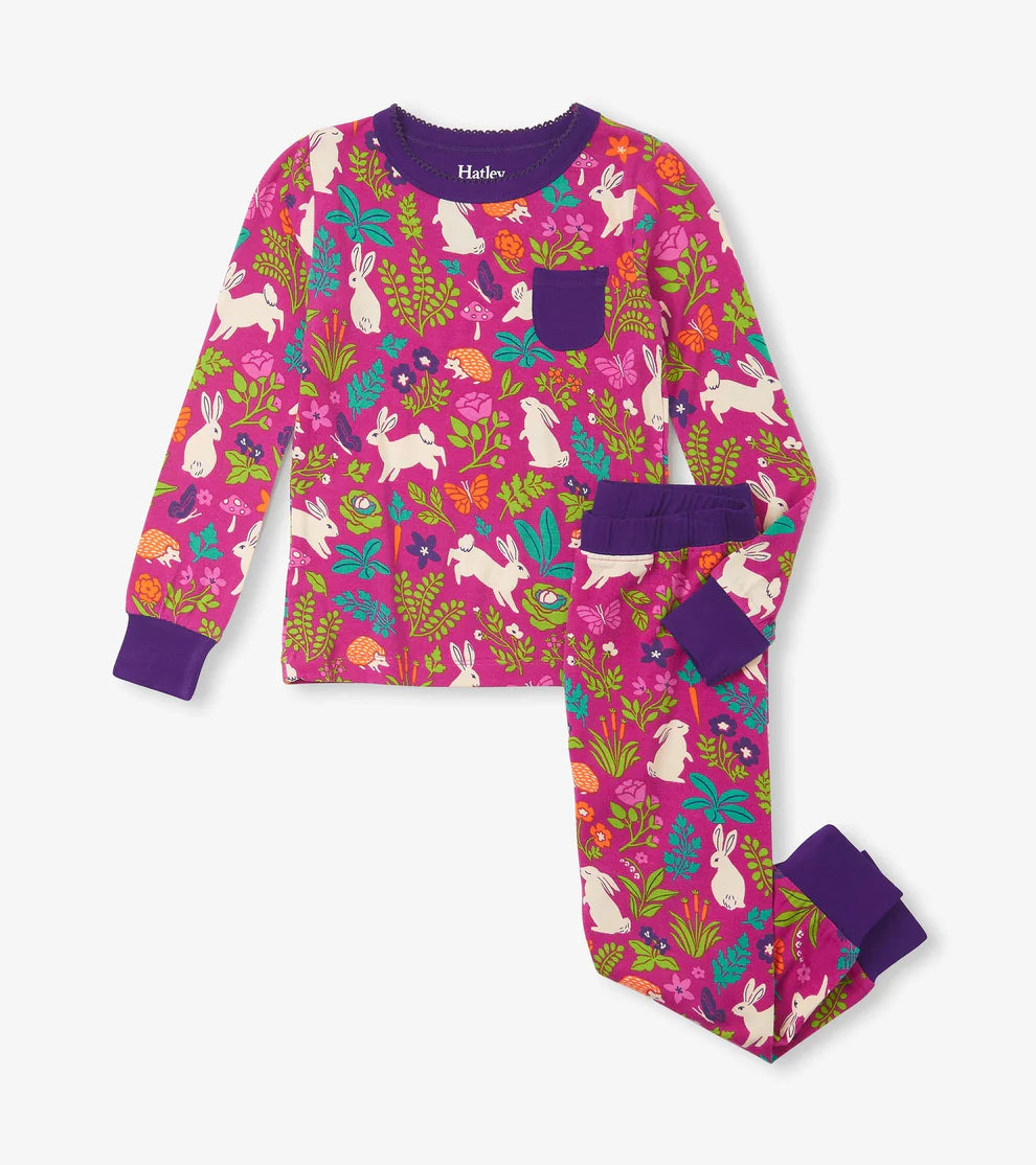 Hatley Bamboo Pajama Set - Storybook Bunnies Hatley Bamboo Pajama Set - Storybook Bunnies