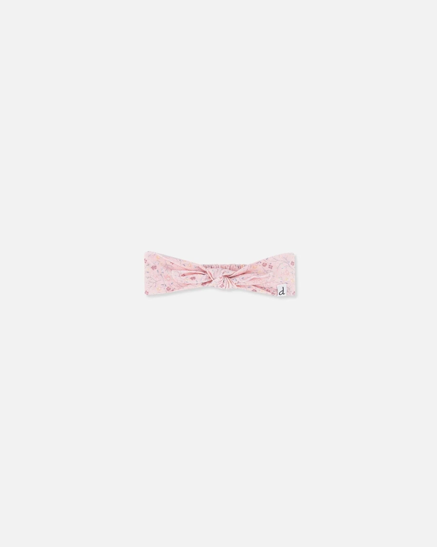 Deux Par Deux Organic Cotton Headband - Pink Small Flower Deux Par Deux Organic Cotton Headband - Pink Small Flower