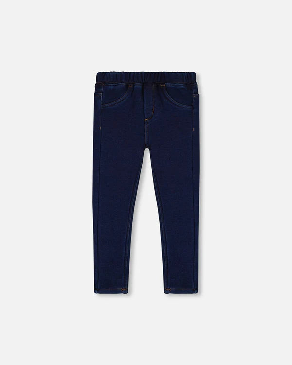 Deux Par Deux Jeggings Plush Lined - Navy Denim Deux Par Deux Jeggings Plush Lined - Navy Denim