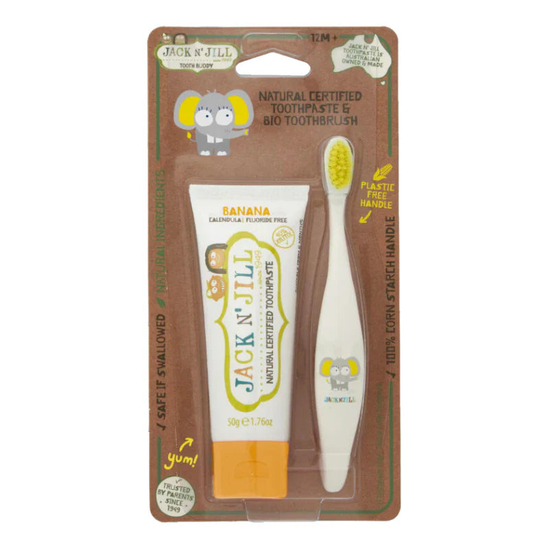 Jack N' Jill Tooth Buddy Pack - Banana/Ellie Jack N' Jill Tooth Buddy Pack - Banana/Ellie