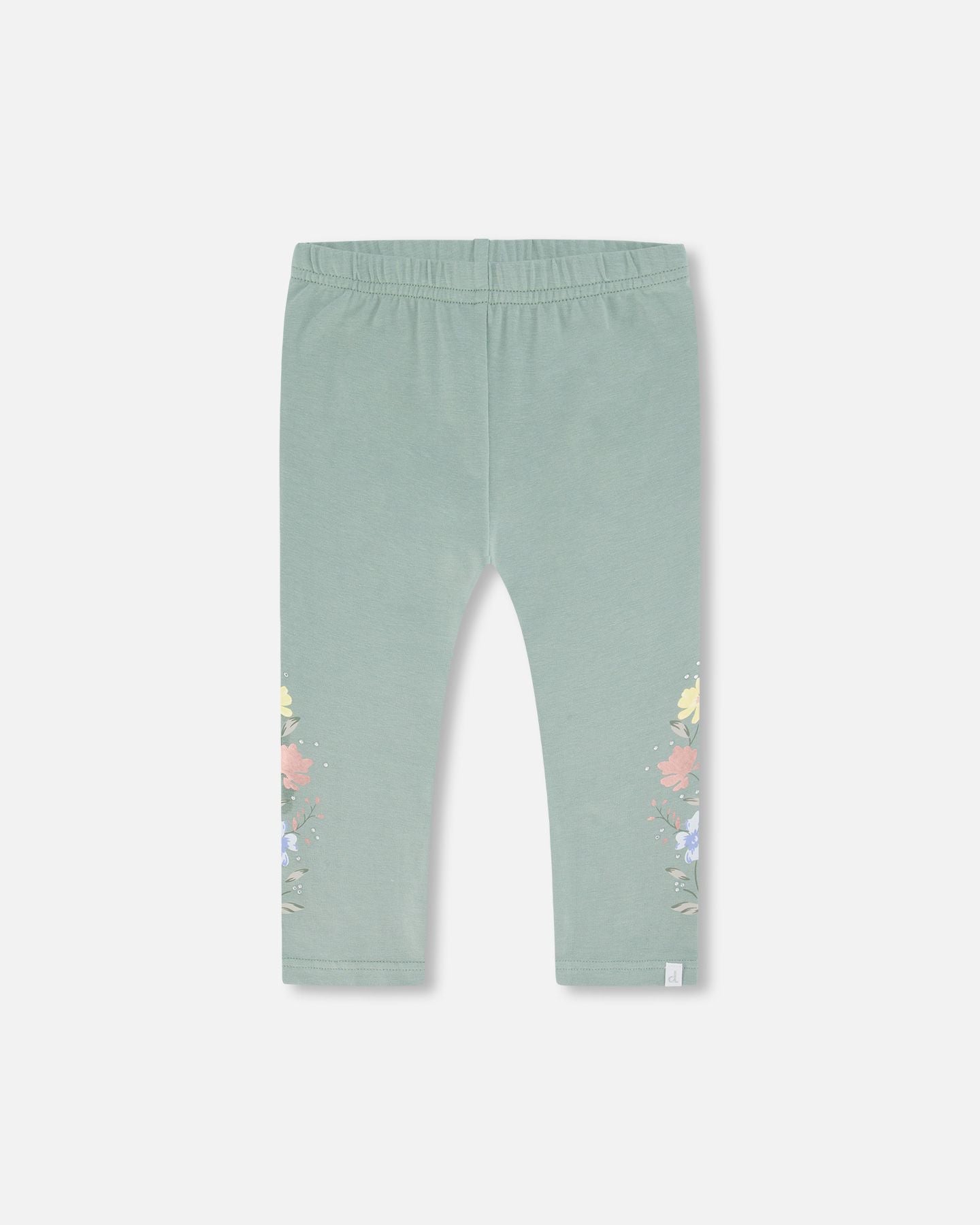 Deux Par Deux Organic Cotton Capri Legging - Olive Green Deux Par Deux Organic Cotton Capri Legging - Olive Green