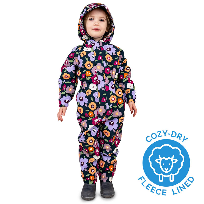 Jan & Jul Cozy-Dry Waterproof Play Suit - Winter Flowers Jan & Jul Cozy-Dry Waterproof Play Suit - Winter Flowers