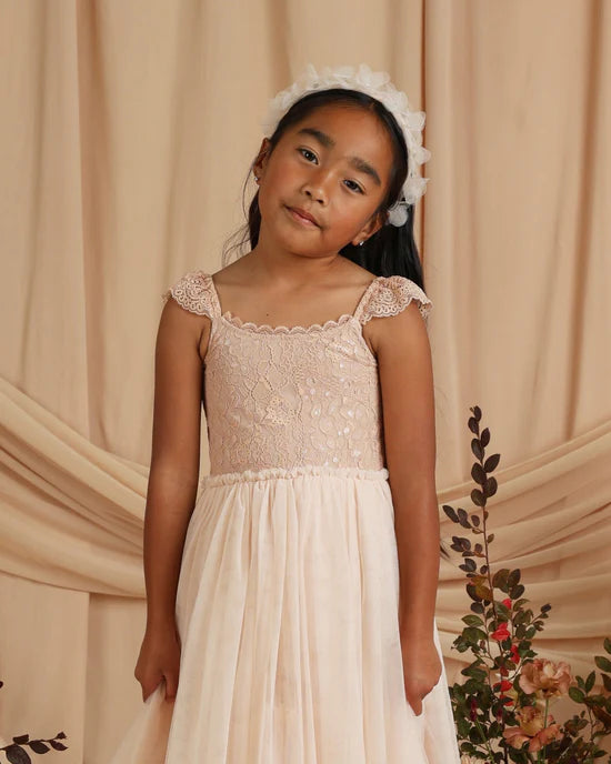お値下げ！NORALEEノラリー　CAMILLA DRESSカミラドレス　2y Noralee Camilla Dress - Ivory