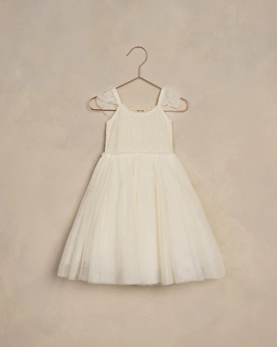 お値下げ!NORALEEノラリー CAMILLA DRESSカミラドレス 2y Noralee Camilla Dress - Ivory
