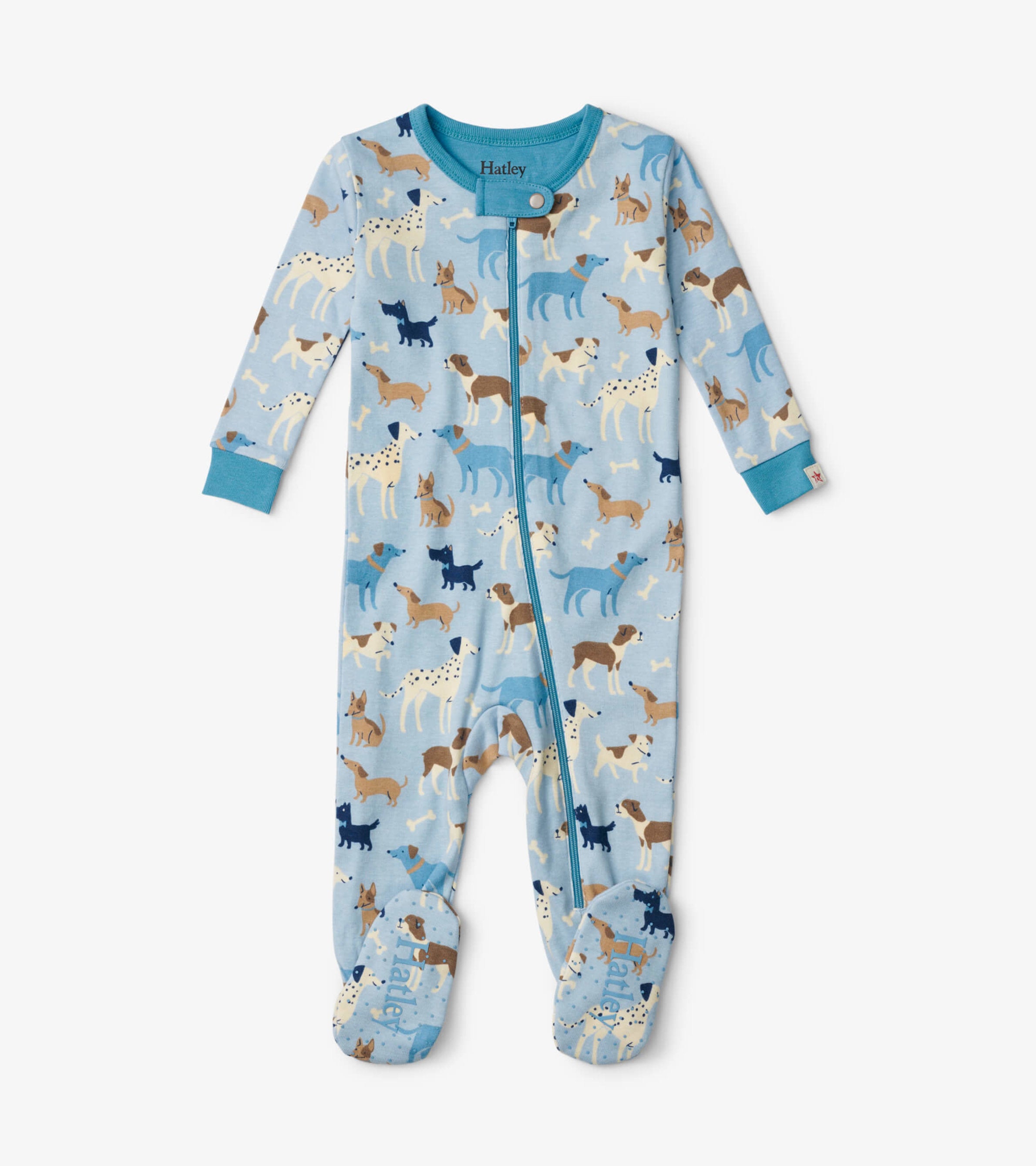 Hatley Footed Coverall - Playtime Puppies Hatley Footed Coverall - Playtime Puppies