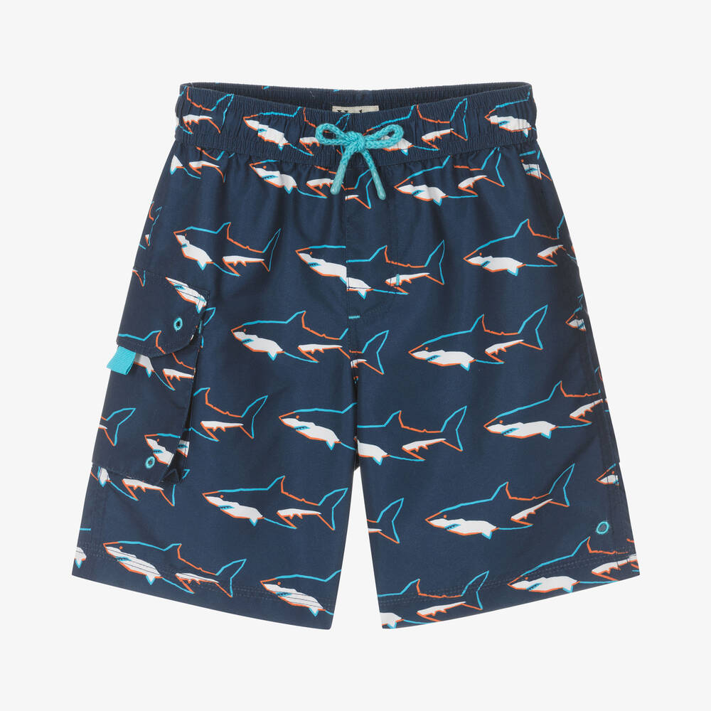 Hatley Board Shorts - Swimming Sharks Hatley Board Shorts - Swimming Sharks