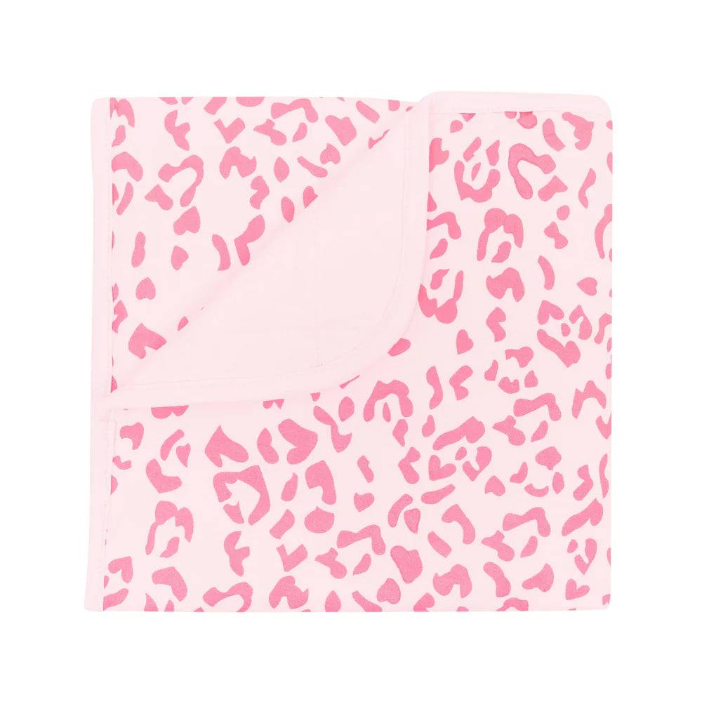 Pink leopard print baby blanket hotsell