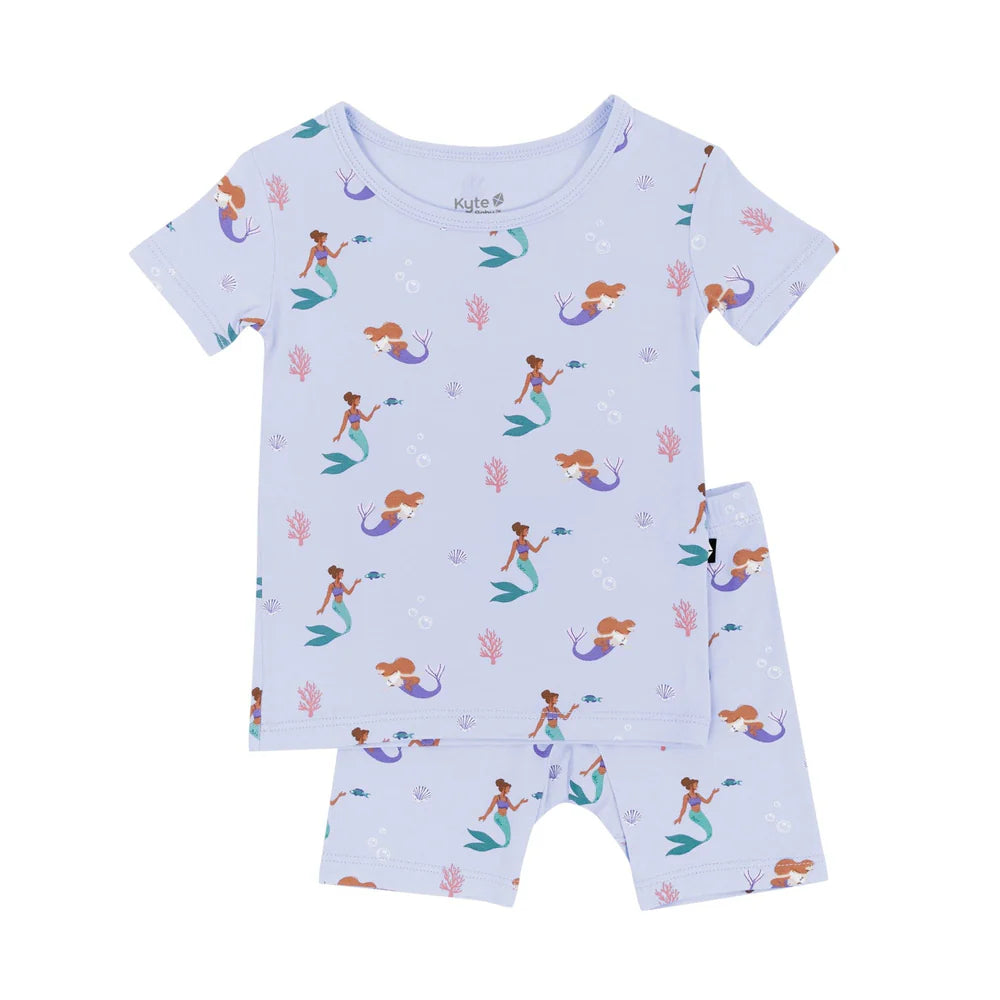 Kyte Baby Short Sleeve Pajama Set Mermaid 2T