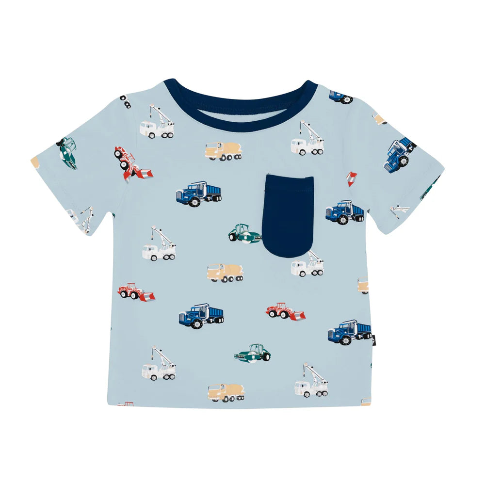 Kyte Baby Toddler Crew Neck Tee - Construction Kyte Baby Toddler Crew Neck Tee - Construction