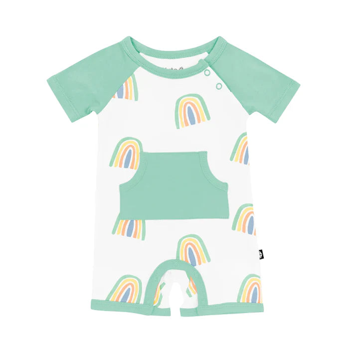 Kyte Baby Shortall - Wasabi Rainbow Kyte Baby Shortall - Wasabi Rainbow