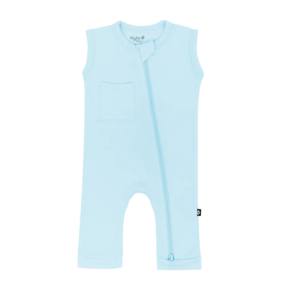 Kyte Baby Zippered Romper - Powder Kyte Baby Zippered Romper - Powder