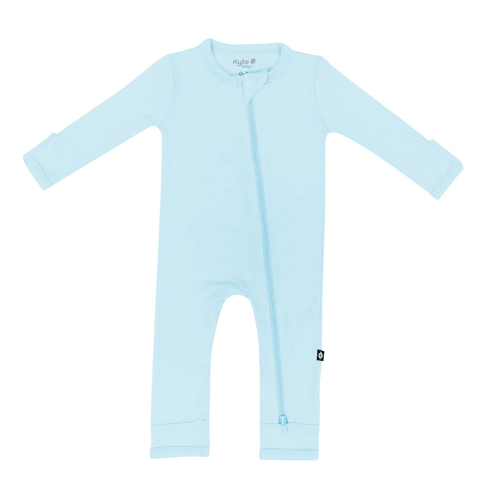 Kyte Baby Zippered Romper - Powder Kyte Baby Zippered Romper - Powder
