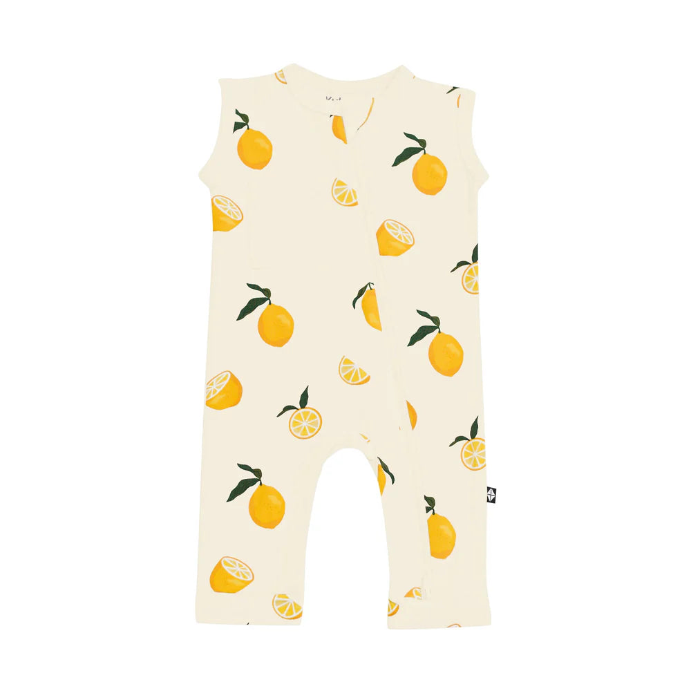 Kyte Baby Zippered Romper - Lemon Kyte Baby Zippered Romper - Lemon