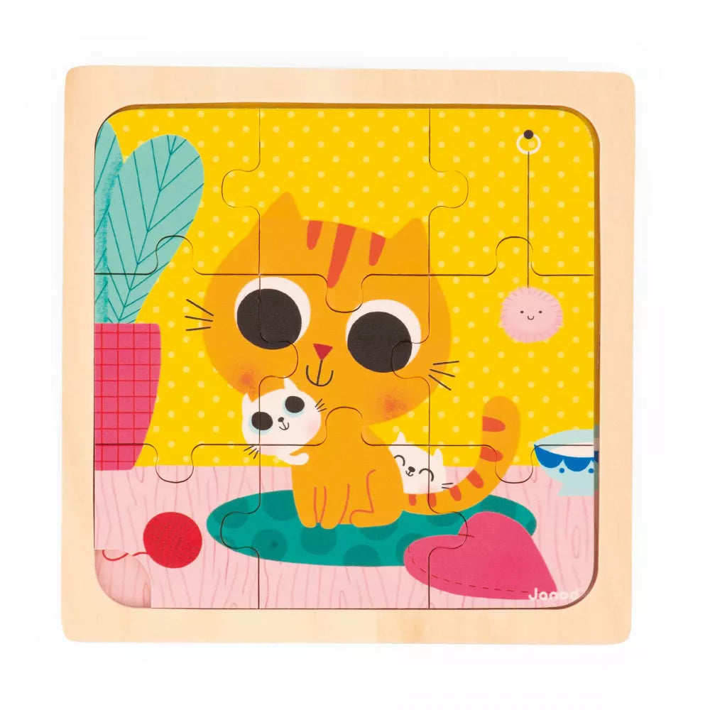 Janod Peanut The Cat Puzzle - 9pcs