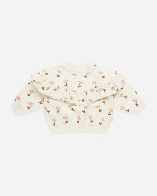 Quincy Mae Relaxed Fleece Sweat Pants - Tulips Quincy Mae Relaxed Fleece Sweat Pants - Tulips