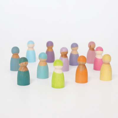 Grimms 12 piece pastel rainbow deals