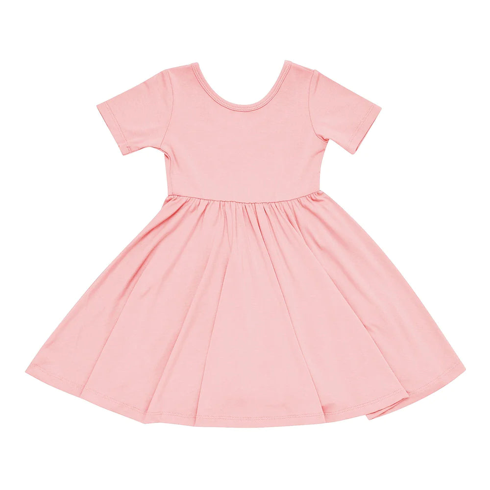 Kyte Baby Short Sleeve Twirl Dress - Crepe Kyte Baby Short Sleeve Twirl Dress - Crepe