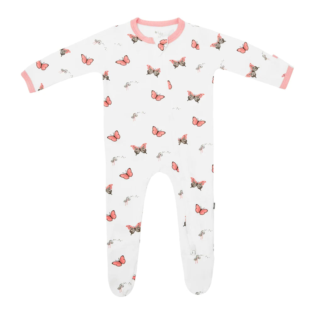 Kyte Baby Zippered Footie - Butterfly Kyte Baby Zippered Footie - Butterfly