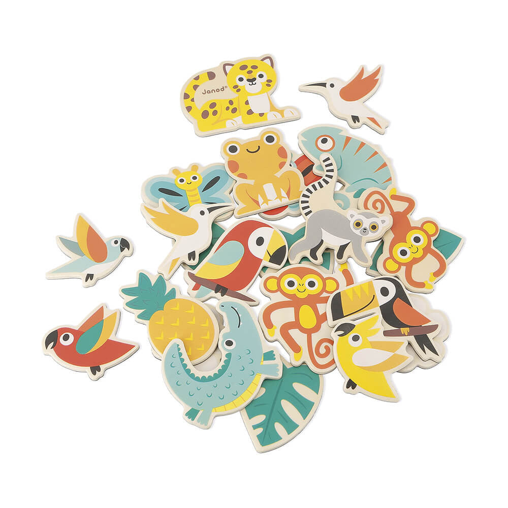 Janod Tropik 24pc Tropical Magnets Set