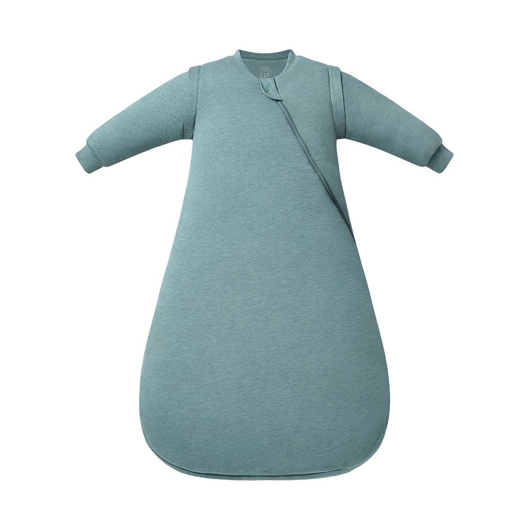 Nest Designs 1.5 TOG Removable Long Sleeve Sleep Bag - Meadow Green