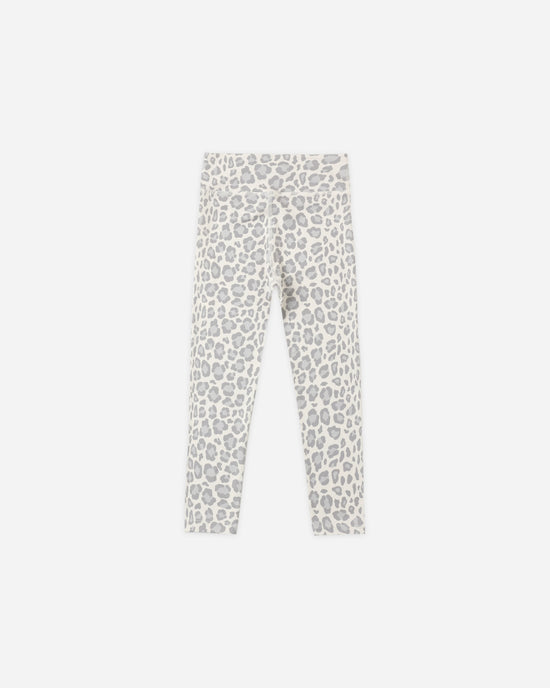Rylee and Cru Basic Leggings - Blue Leopard