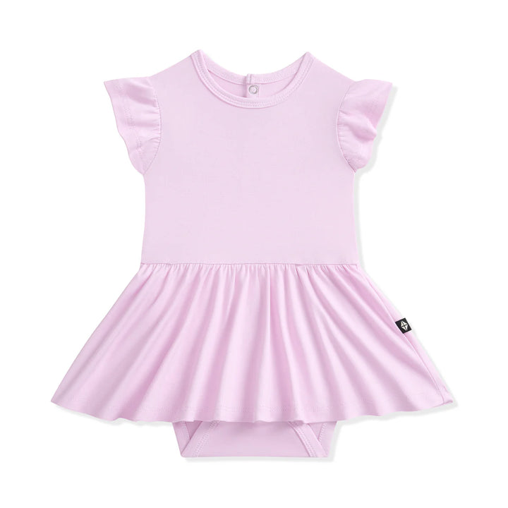 Kyte Baby Twirl Bodysuit Dress - Thistle