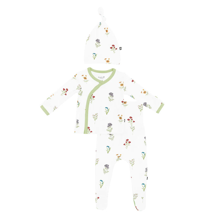 Kyte Baby Take Me Home Set With Cap - Wildflower