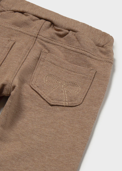 Mayoral Baby Fleece Lined Jeggings - Walnut