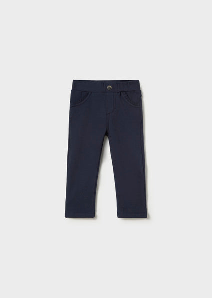 Mayoral Baby Fleece Lined Jeggings - Navy