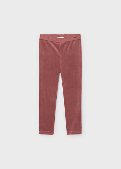 Mayoral Basic Velvet Leggings - Pinkish