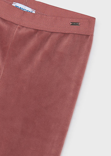 Mayoral Basic Velvet Leggings - Pinkish