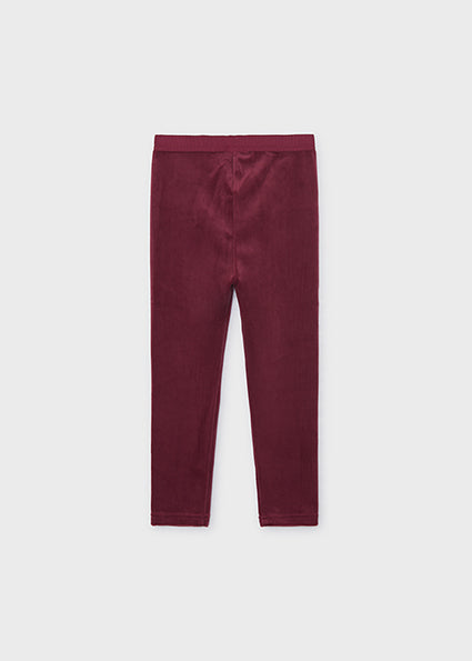 Mayoral Basic Velvet Leggings - Raspberry