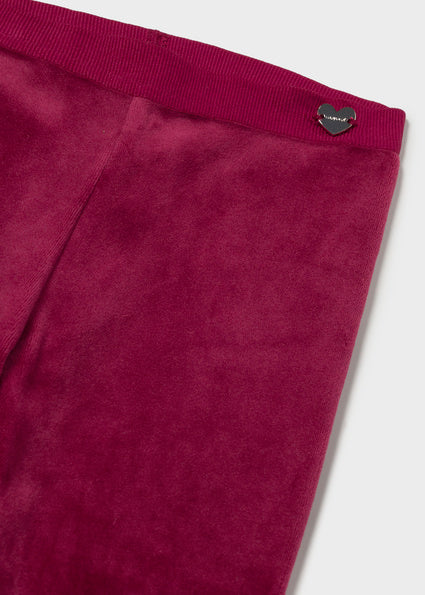 Mayoral Baby Basic Velvet Leggings - Raspberry