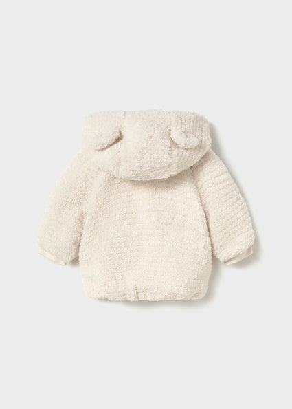Mayoral Fleece Hooded Sweater - Pottery