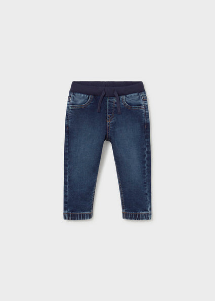 Mayoral Soft Denim Jogger Pants - Dark Denim