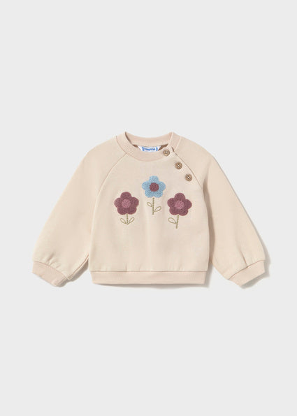 Mayoral Tracksuit with Fuzzy Vest - Light Khaki