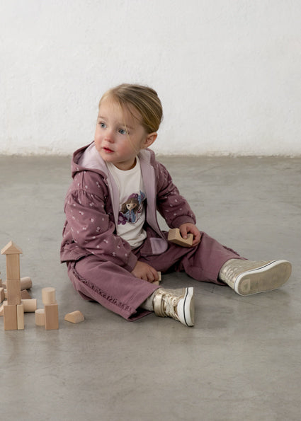 Mayoral 3pc Tracksuit - Violet Flowers
