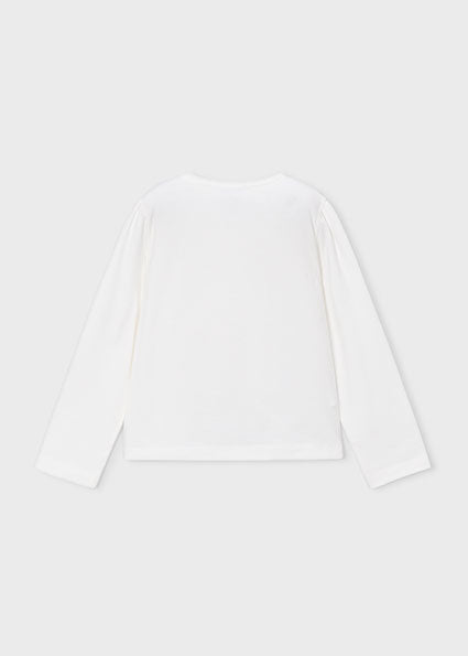 Mayoral Printed Long Sleeve Shirt - Natural Raspberry