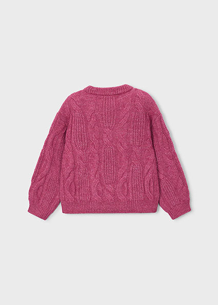 Mayoral Flower Applique Sweater - Petal Mix