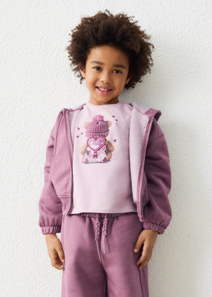 Mayoral Zip-Up Hoodie - Violet