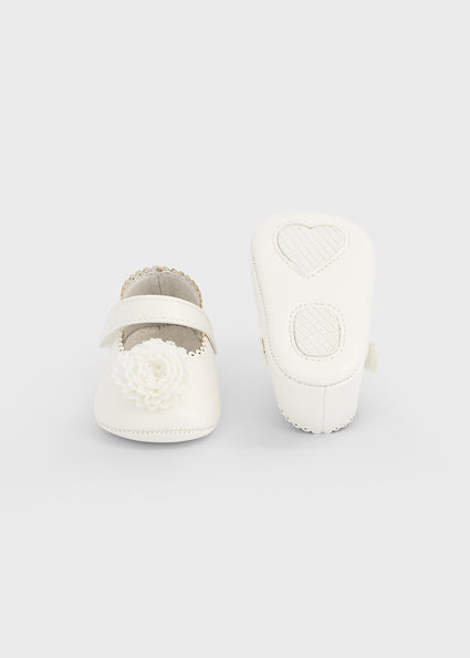 Mayoral Flower Mary Janes - Natural