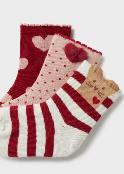 Mayoral 3pc Sock Set - Rooibos