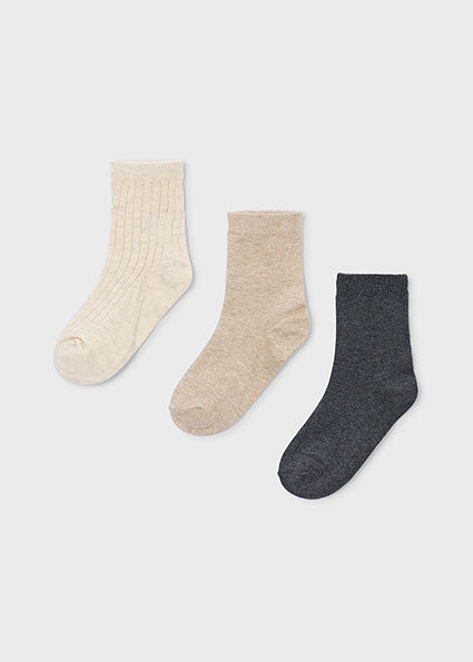 Mayoral 3 Pair Sock Set - Blackboard