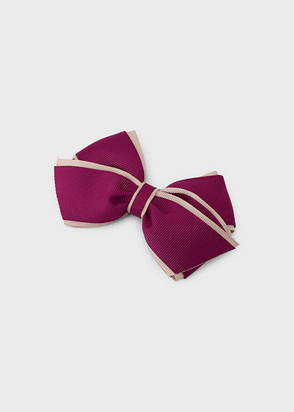Mayoral Bow Hairclip - Raspberry
